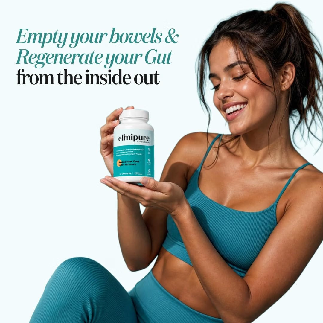 Elimipure Gut Cleanse & Restore Supplement, Regularity Support, 90 Caps emma Official store
