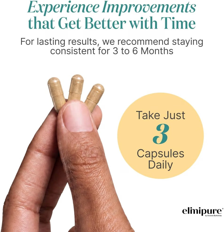 Elimipure Gut Cleanse & Restore Supplement, Regularity Support, 90 Caps emma Official store