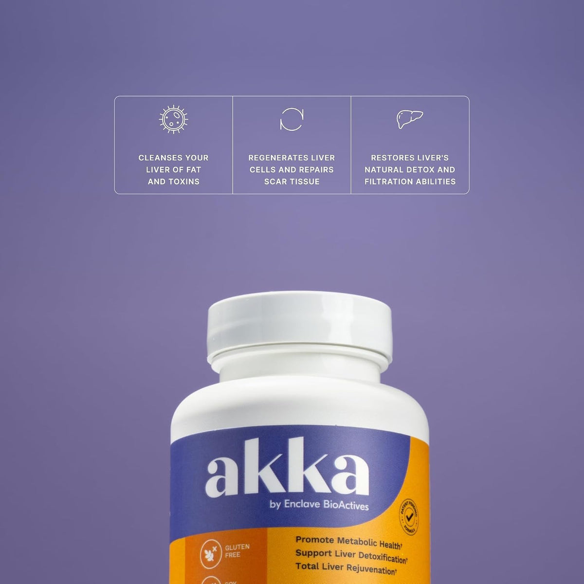 AKKA Akkermansia Probiotic, Liver Cleanse, Detox & Repair, Non-GMO, 2 Pack emma store