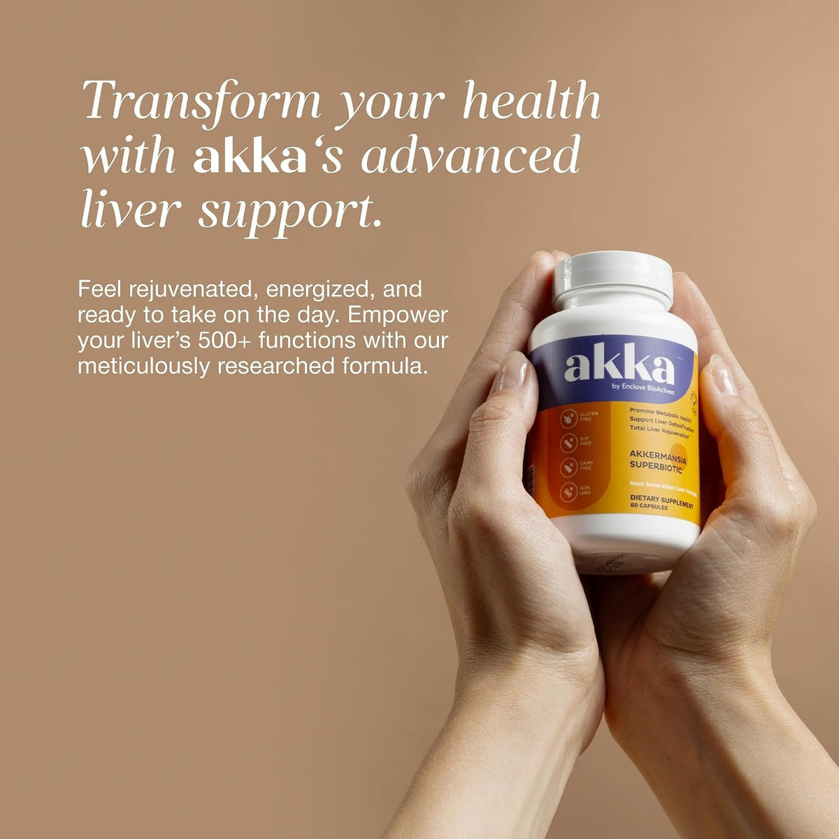 AKKA Akkermansia Probiotic, Liver Cleanse, Detox & Repair, Non-GMO, 2 Pack emma store